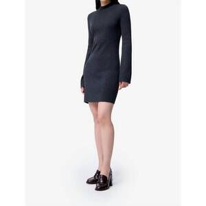 NEW VANESSABRUNO florane mini dress in anthracite